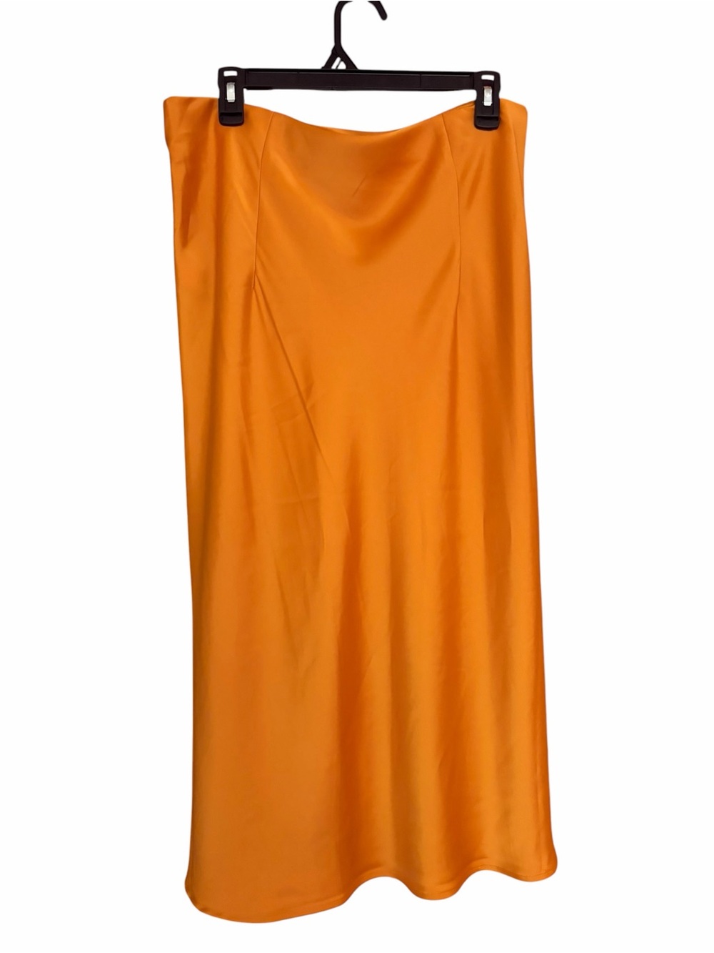 Rachel Zoe Orange Fall Satin Maxi Skirt